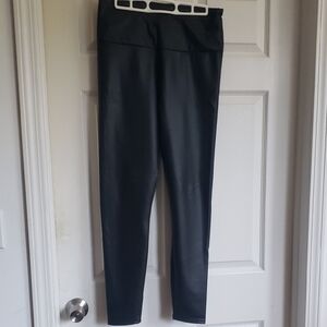 Vici Black Faux Leather Pants
